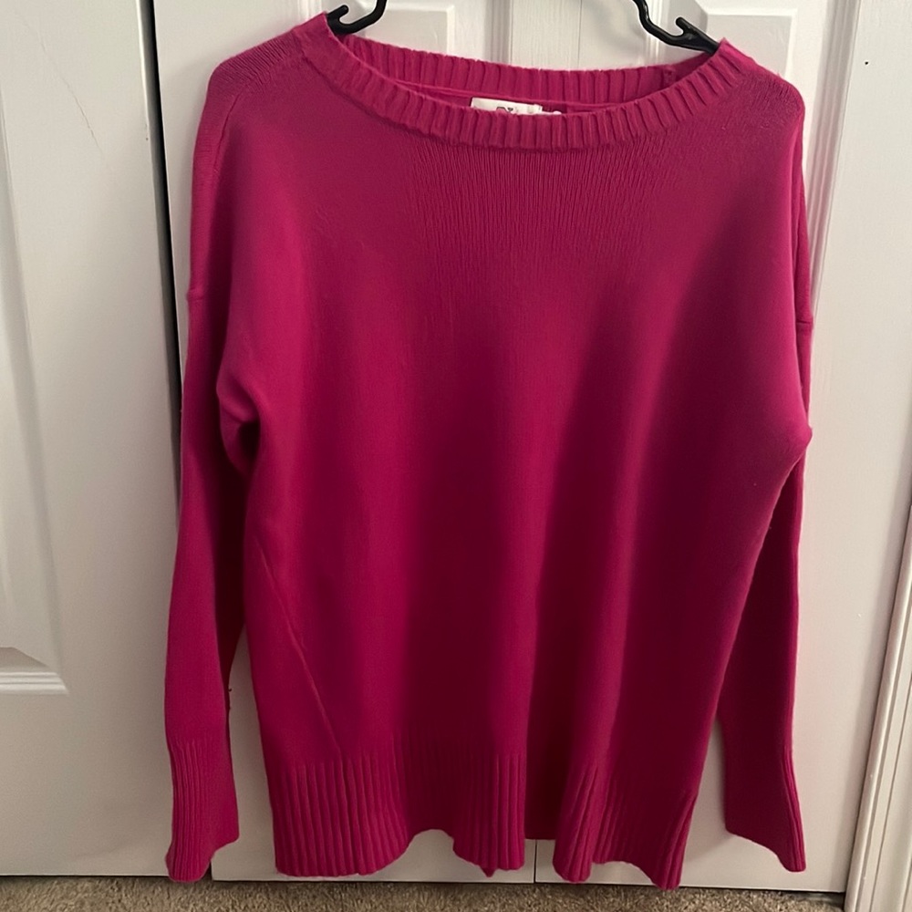 Pink cashmere vineyard vines sweater